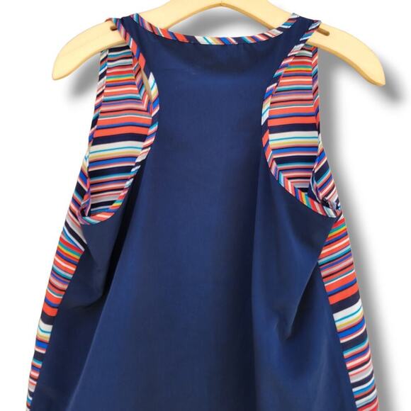 Olive & Oak Women’s Colorful Striped Sleeveless Blouse Small - Picture 3 of 8